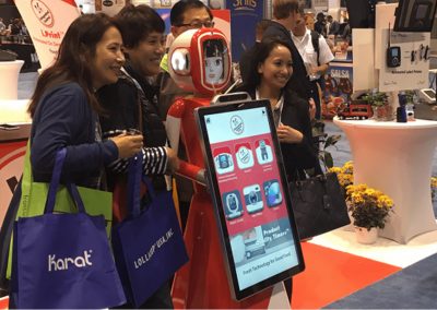 Event robot with customers